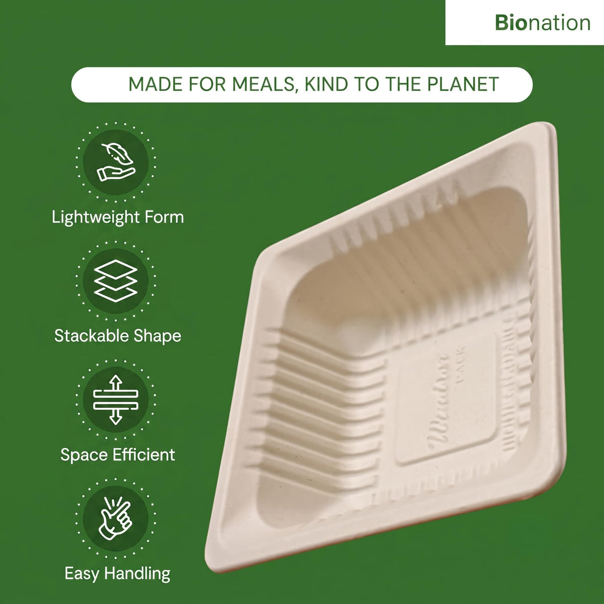 BIONATION cornstarch bowl detail image